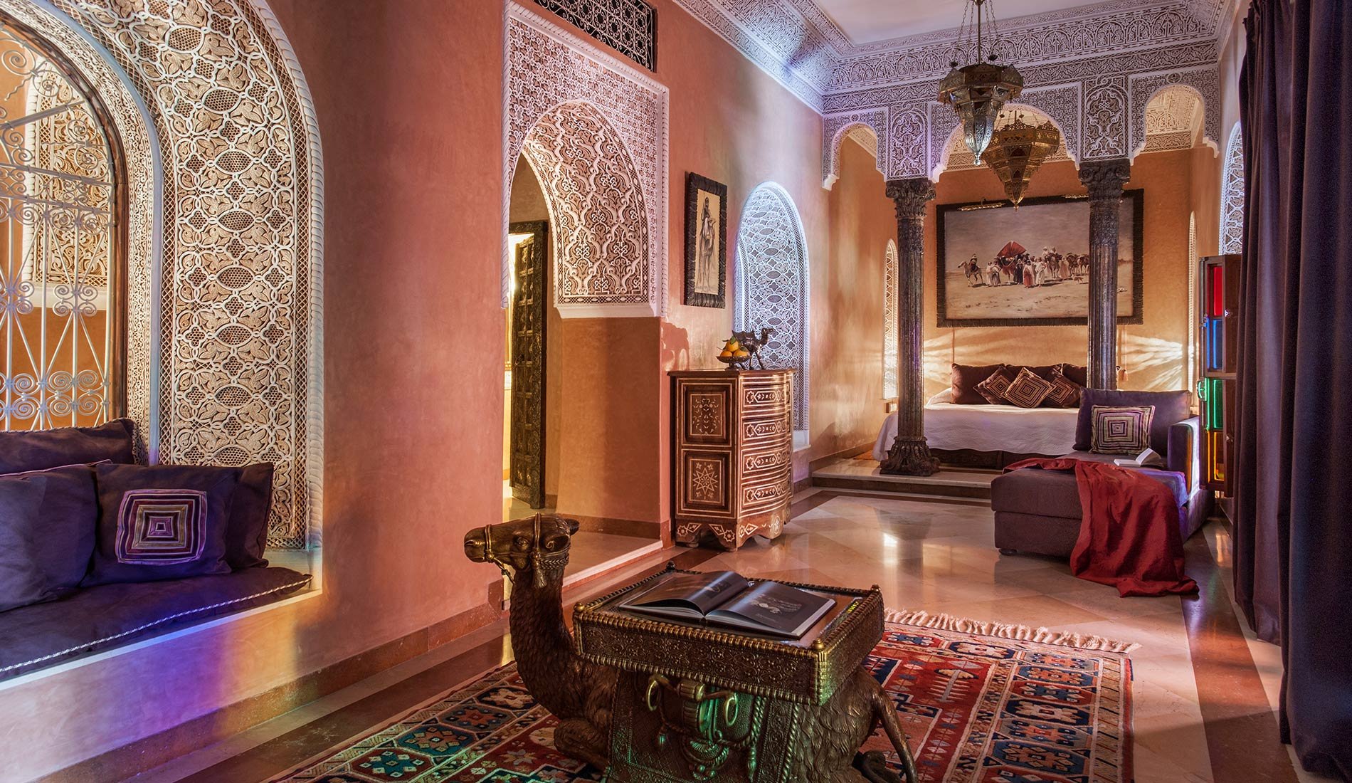 Hôtel de luxe La Sultana Marrakesh 5 étoiles Afrique Maroc Marrakesh salon de thé